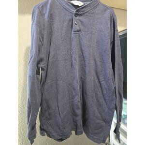 Knightsbridge Gray Crewneck Sweater Men's XL Ribbed Pullover Long Sleeve